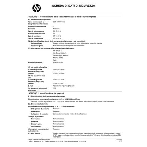 Toner CLT-M406S Samsung magenta  SU252A